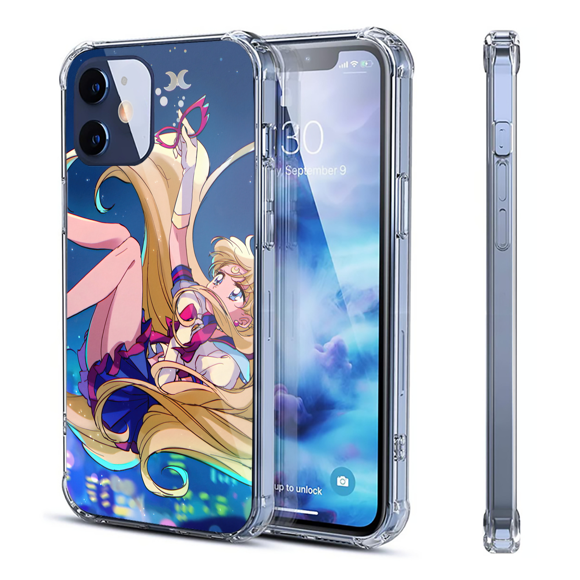 （画像用） 美少女戦士セーラームーン Sailor Moon 【iPhone 12シリーズ対応】透明スマホケース（クリアソフトケース）